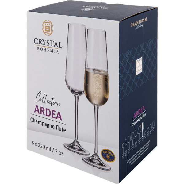 Фото - Набор бокалов Bohemia Ardea 220 мл 6 шт. (b1SF57)
