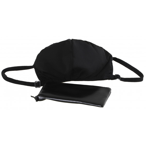 Фото - Маска многоразовая Red Point МЛ.01.Т.01.00.001.КС універсальний, текстиль, чорний, в чохлі, р. S