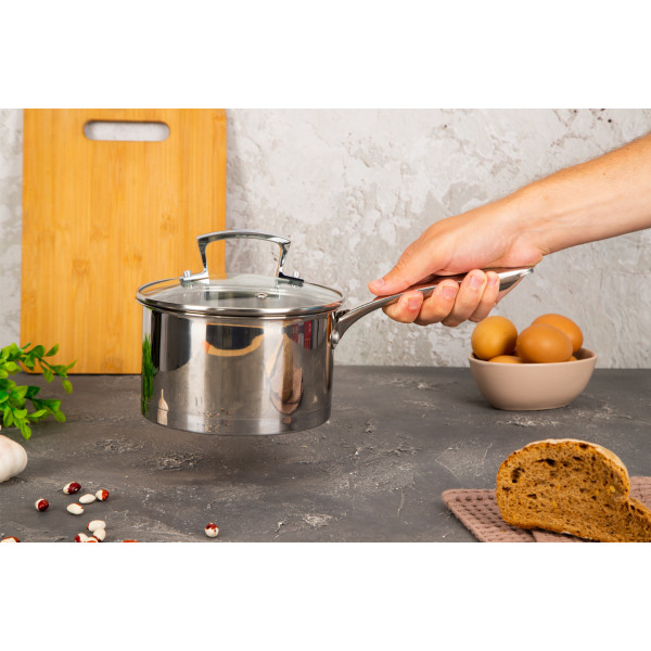 Фото - Ковш Krauzer Graphite 1.8 л 16 см (78310)