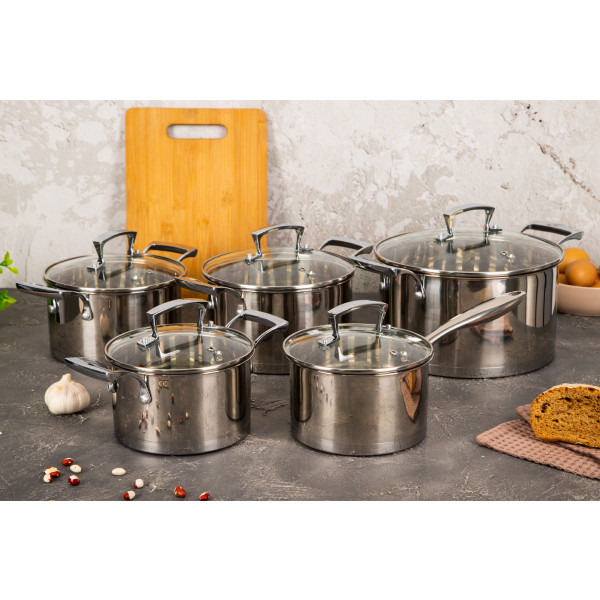 Фото - Ковш Krauzer Graphite 1.8 л 16 см (78310)