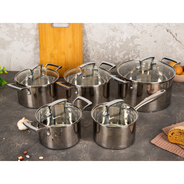 Фото - Ковш Krauzer Graphite 1.8 л 16 см (78310)