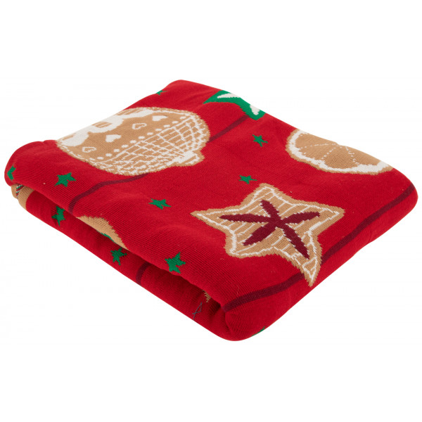 Фото - Плед полуторный Прованс Печенье Красное 130х170 (016066)