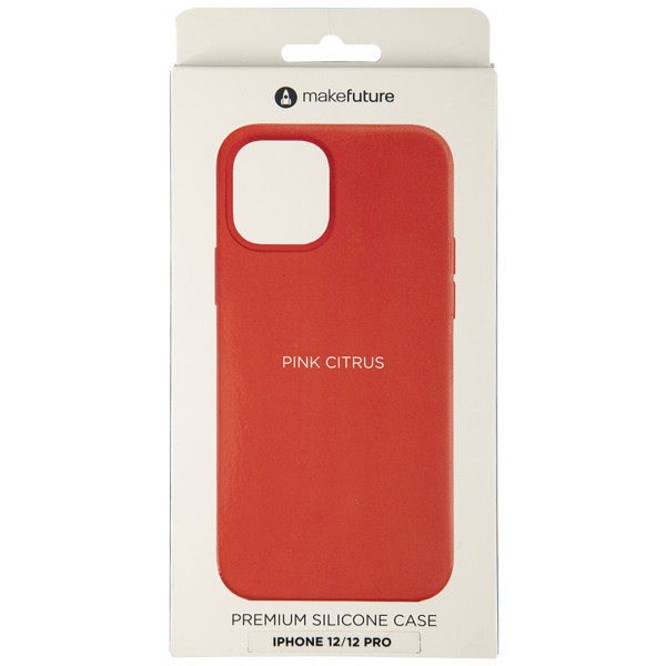 Фото - Микроповреждение - Бампер для смартфона MakeFuture Premium Silicone Apple iPhone 12/12 Pro Pink Citrus (MCLP-AI12/12PPC)