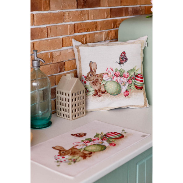 Фото - Подушка декоративная Прованс Пасхальная Веснянка Зайчик 45х45 см (034272)