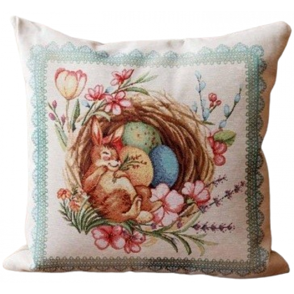 Фото - Подушка декоративная Прованс Пасхальная Злагода Зайчик 45х45 см (034258) Фото - Подушка декоративная Прованс Пасхальная Злагода Зайчик 45х45 см (034258)