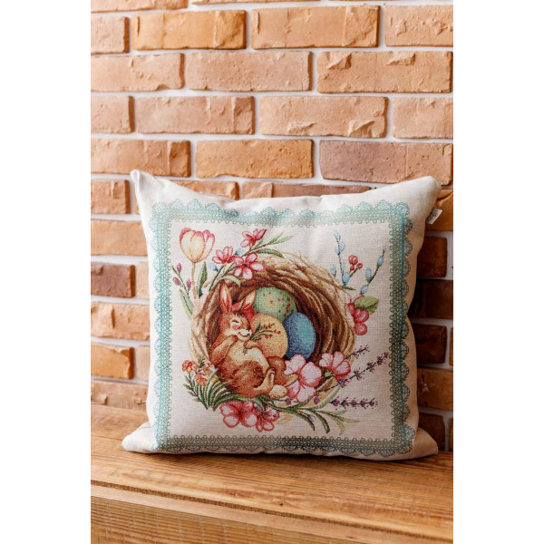 Фото - Подушка декоративная Прованс Пасхальная Злагода Зайчик 45х45 см (034258)