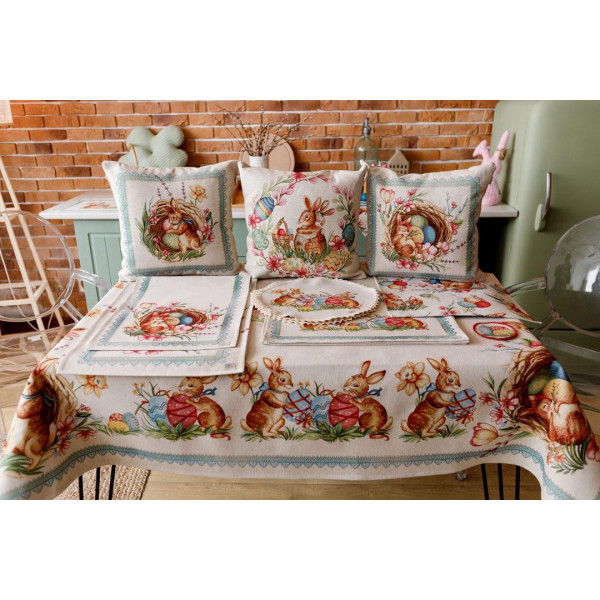 Фото - Подушка декоративная Прованс Пасхальная Злагода Зайчик 45х45 см (034258)
