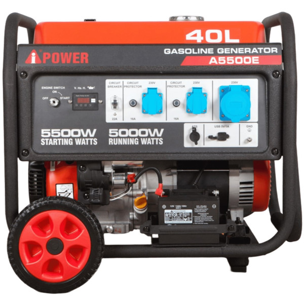 Фото - Генератор бензиновый A-iPower A5500E