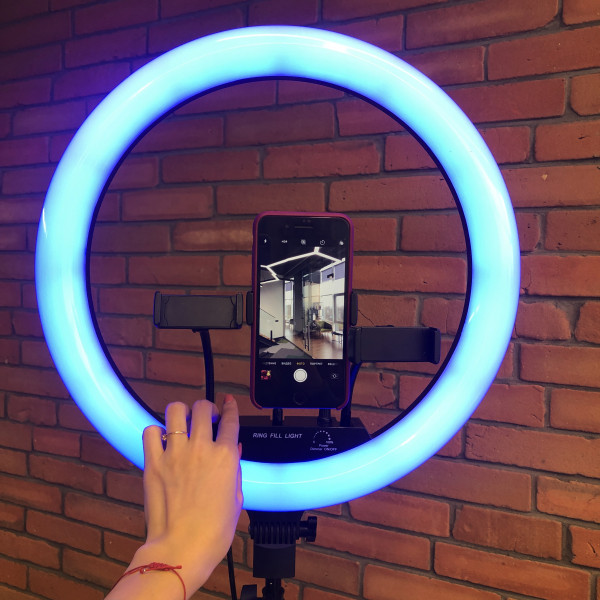 Фото - Набор для блогера Lovely Stream Кольцевая LED лампа 18'' c пультом управления и штативом (31456/31545)