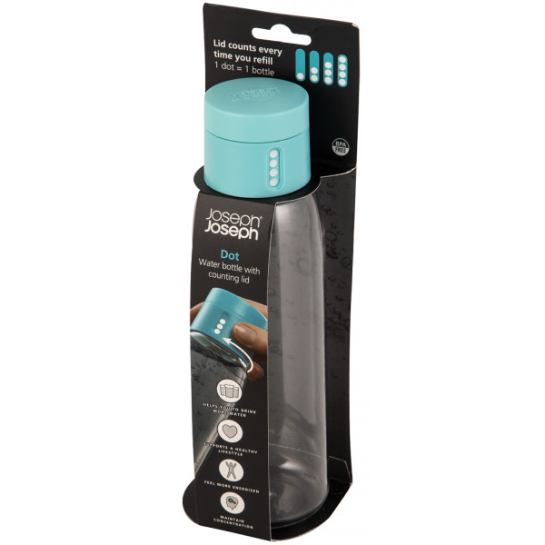 Фото - Бутылка для воды Joseph Joseph 80067 0,6 л Blue с индикатором