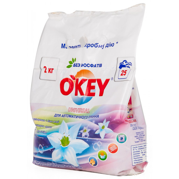 Фото - Стиральный порошок O'key Universal автомат, 2 кг