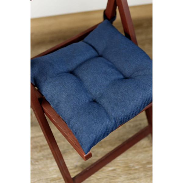 Фото - Подушка для стула Прованс LEON синяя 40х40 см (038413)