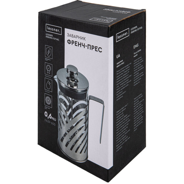Фото - Френч-пресс Lessner 0.6 л (11639-600)