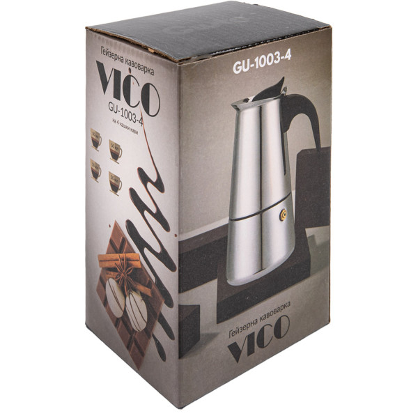 Фото - Кофеварка гейзерная Gusto Vico (GU-1003-4)