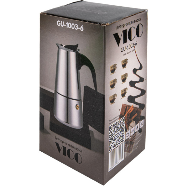 Фото - Кофеварка гейзерная Gusto Vico (GU-1003-6)