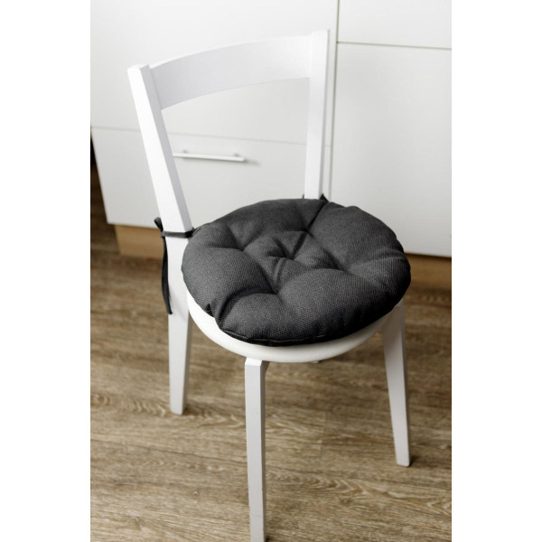 Фото - Подушка для стула Прованс LEON графит D40 см (038928)