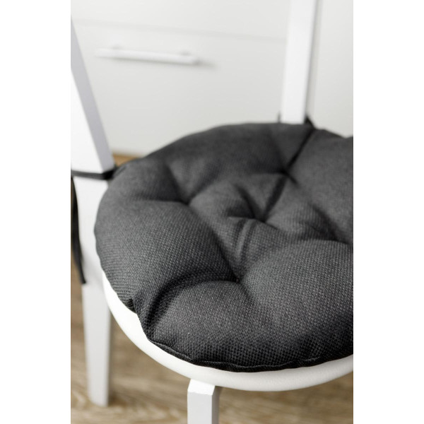 Фото - Подушка для стула Прованс LEON графит D40 см (038928)