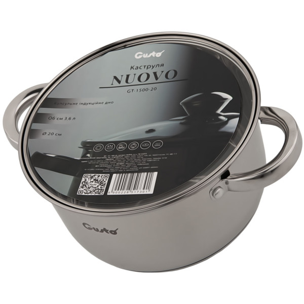 Фото - Кастрюля Gusto GT-1500-20 Nuovo 20 см