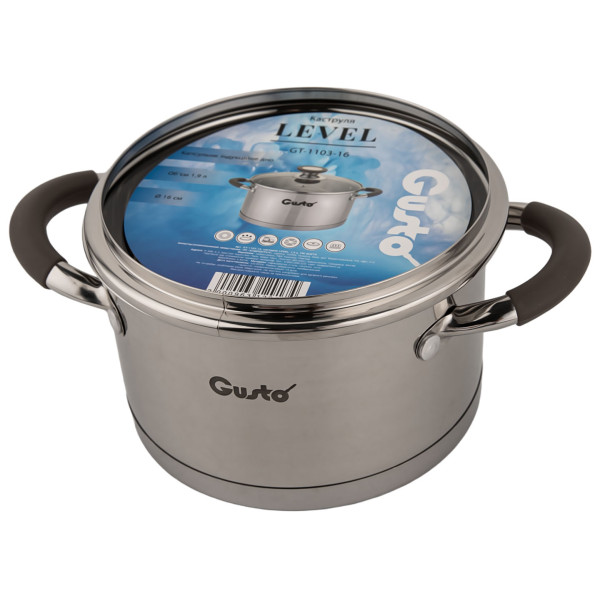 Фото - Кастрюля Gusto GT-1103-16 Level 16 см 1.9 л