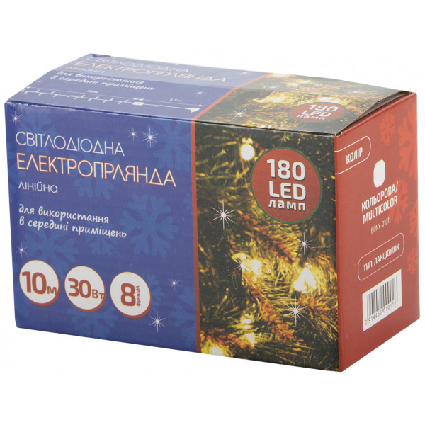 Фото - Гирлянда линейная BPNY 180 ламп 10М, 220V, 30W