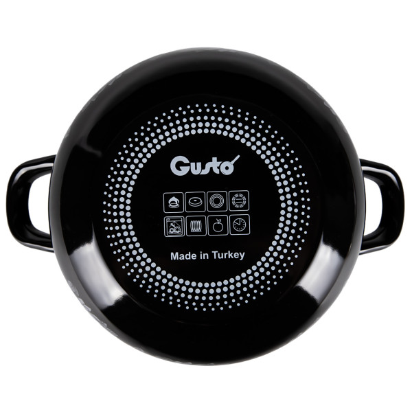 Фото - Кастрюля Gusto Лепестки ночи 5,1 л GT-T-122-LN