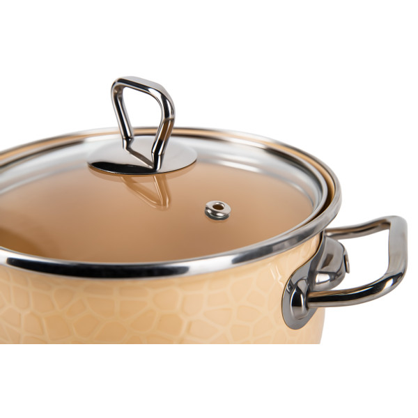 Фото - Кастрюля Gusto Пряженое молоко Premium 3,1 л GT-T-218-PM