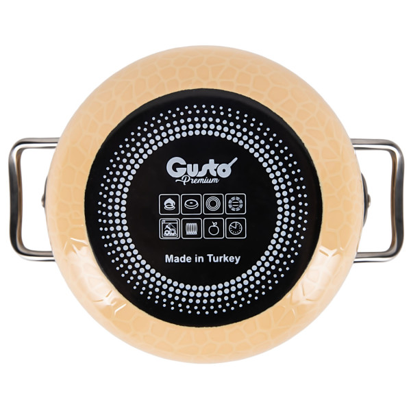 Фото - Кастрюля Gusto Пряженое молоко Premium 3,1 л GT-T-218-PM