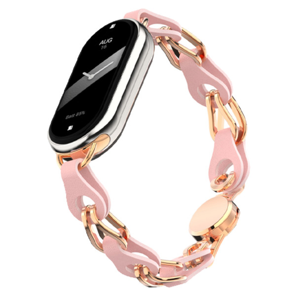 Фото - Ремешок для фитнес-браслета Armorstandart Chain Wristband for Xiaomi Smart Band 10/9/8 Pink (ARM86888)