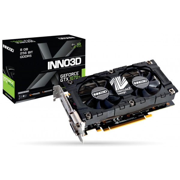 Фото - Видеокарта Inno3D nVidia GeForce GTX 1070 Ti HerculeZ X2 V2 8Gb GDDR5 256bit (N107T-2SDN-P5DS)