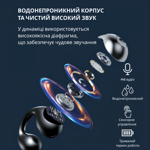 Фото - Наушники вкладыши беспроводные TWS INSPIRE YK10 Black