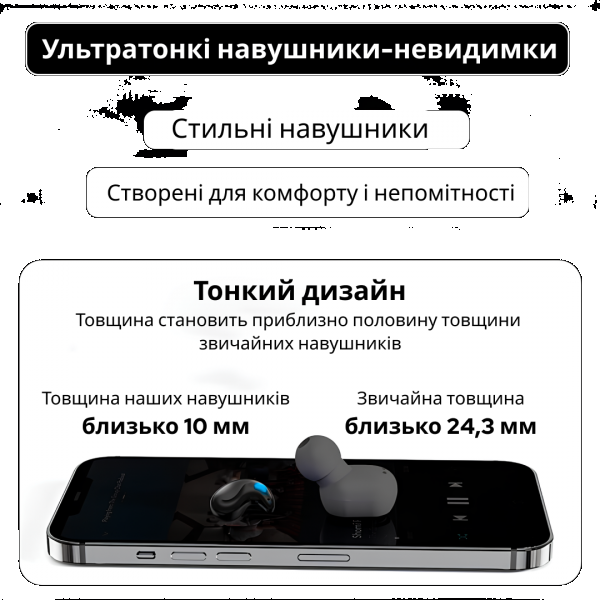 Фото - Наушники вкладыши беспроводные TWS INSPIRE M96 Black