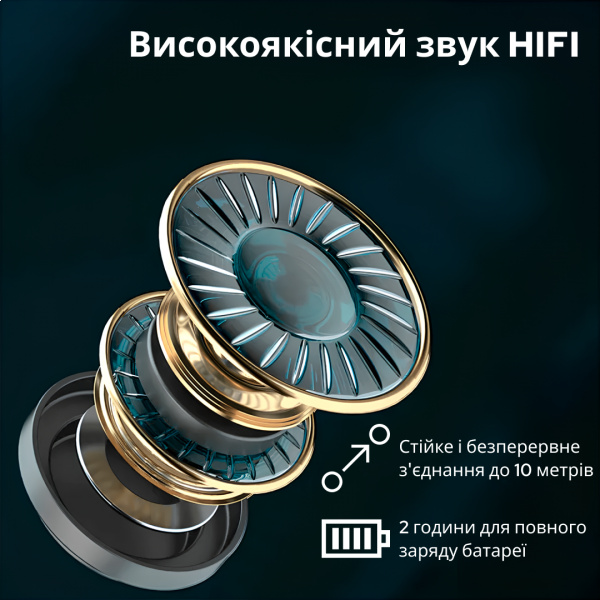 Фото - Наушники вкладыши беспроводные TWS INSPIRE M21 Black