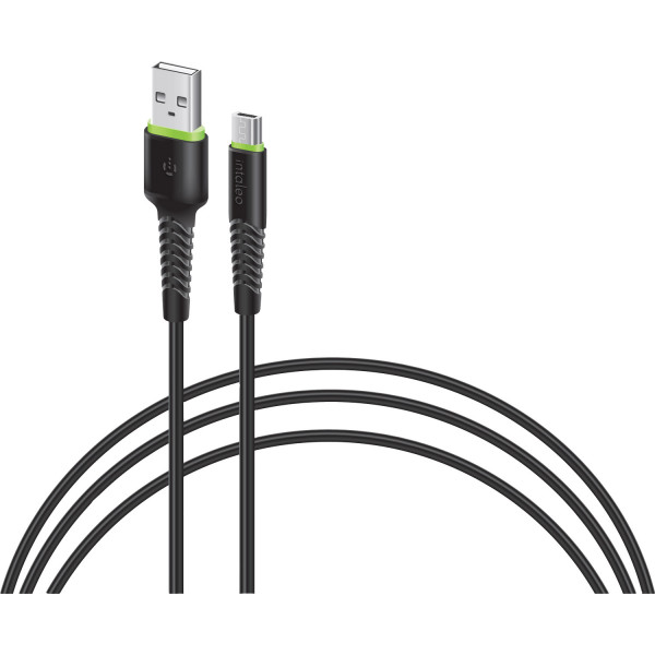 Фото - Кабель синхронизации данных Intaleo Micro USB 0,2м Black (CBFLEXM0)