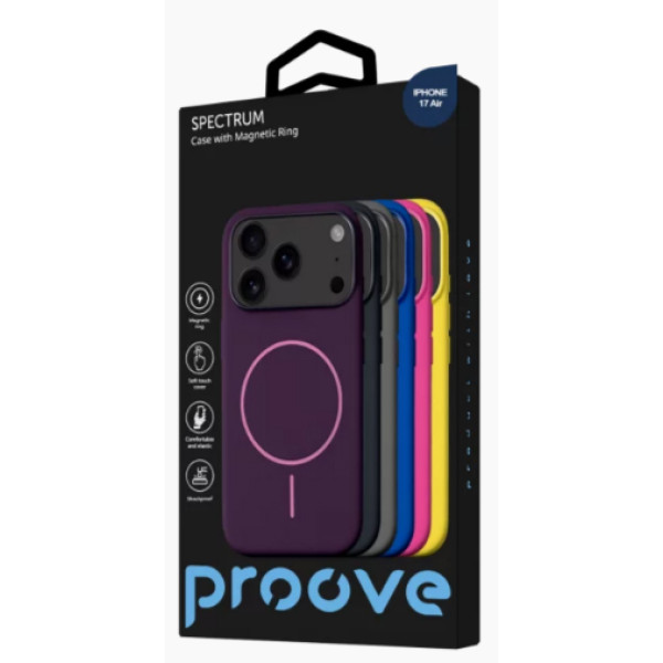 Фото - Чехол для смартфона Proove Spectrum Case with Magnetic Ring iPhone 17 Air stone gray (PCSPIP17AR39)