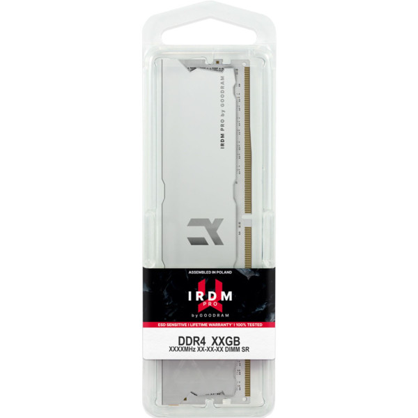 Фото - Память DDR Goodram 16Gb DDR4 3600MHz IRDM PRO White (2 x8) (IRP-W3600D4V64L18S/16GDC)