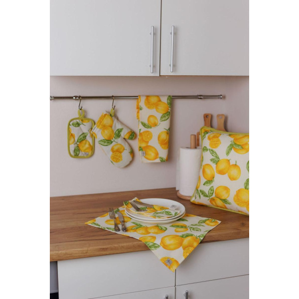 Фото - Подушка декоративная Прованс Лимончики 40х40 см (043223)