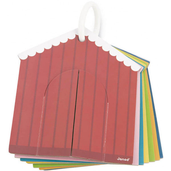 Фото - Книжка-игрушка Janod Тактильные карточки Ферма (J02692)