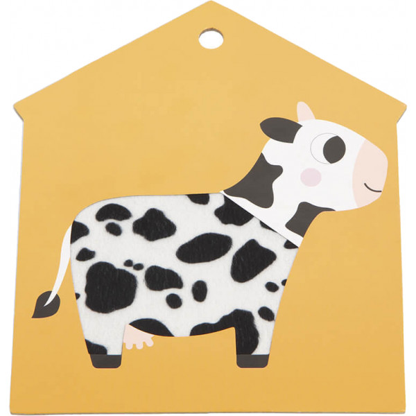 Фото - Книжка-игрушка Janod Тактильные карточки Ферма (J02692)