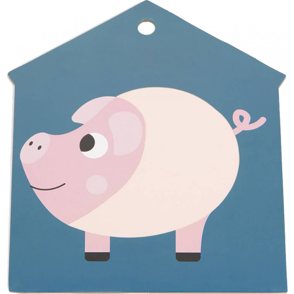 Фото - Книжка-игрушка Janod Тактильные карточки Ферма (J02692)