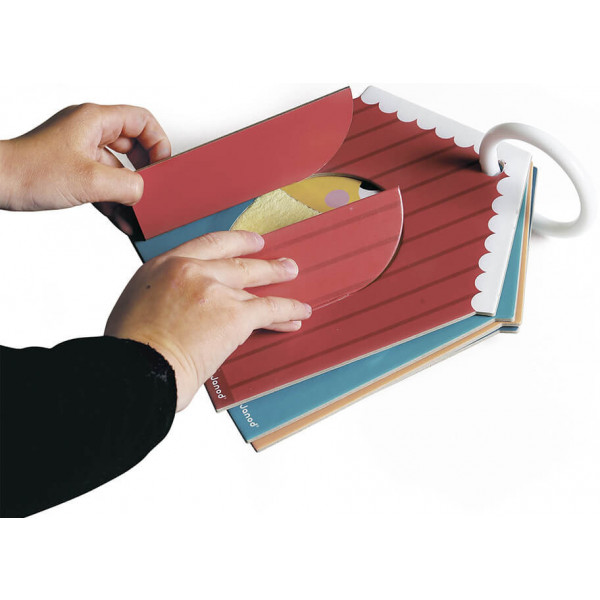 Фото - Книжка-игрушка Janod Тактильные карточки Ферма (J02692)