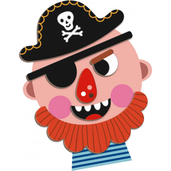 Фото - Настольная игра (3-4 года) Janod Смешные Лица. Мальчик (J02716)