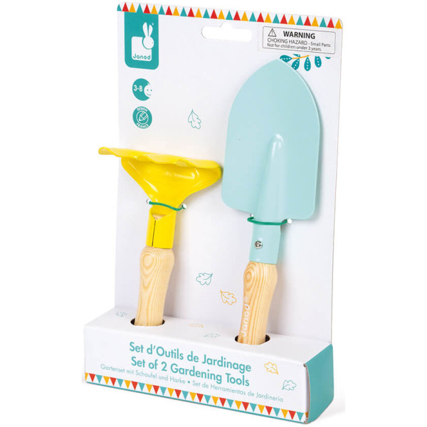 Фото - Набор для игры в песочнице Janod Садовые инструменты (J03182)