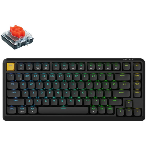 Фото - Клавиатура беспроводная игровая Keychron Black (J1-H1-UA)