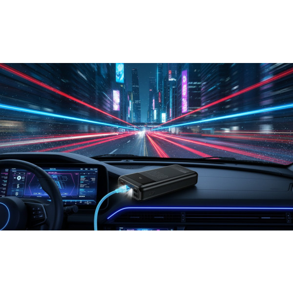 Фото - Батарея мобильная HOCO DB81 Apollo PD65W 30000 mAh Black