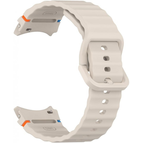 Фото - Ремешок для смарт-часов BeCover Ribbed Tape for Samsung Galaxy Watch (20mm) 3 41mm/4 40mm-44mm/5 40-44mm/6 40-44mm/7 40-44mm Cream (712039)