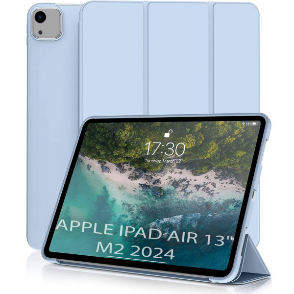 Фото - Чехол для планшета Becover Tri Fold Soft TPU Silicone for Apple iPad Air 13" M2/M3 (2024/2025) Light Blue (711741)