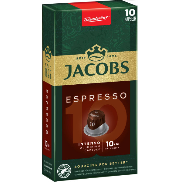 Фото - Кофе в капсулах Jacobs Espresso 10 Intenso 10 шт.