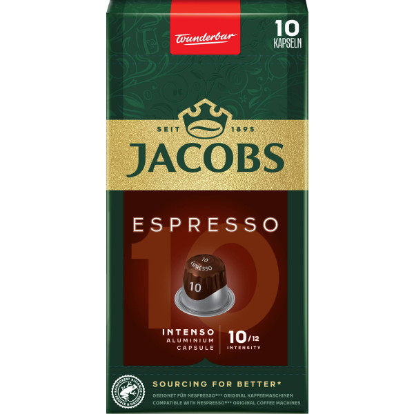 Фото - Кофе в капсулах Jacobs Espresso 10 Intenso 10 шт. Фото - Кофе в капсулах Jacobs Espresso 10 Intenso 10 шт.
