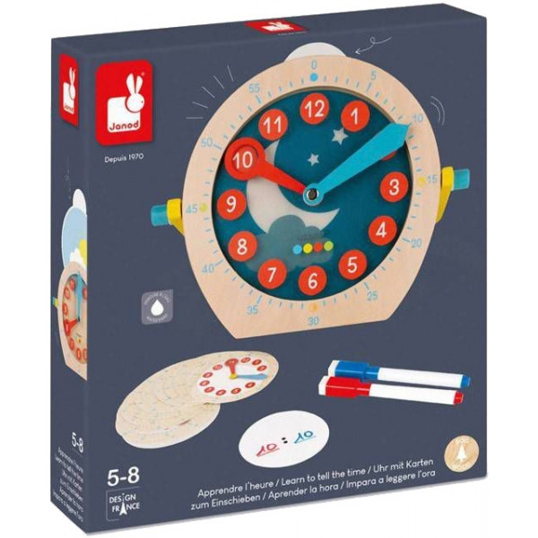 Фото - Настольная игра (5-7 лет) Janod Учимся Называть Время (J05076)