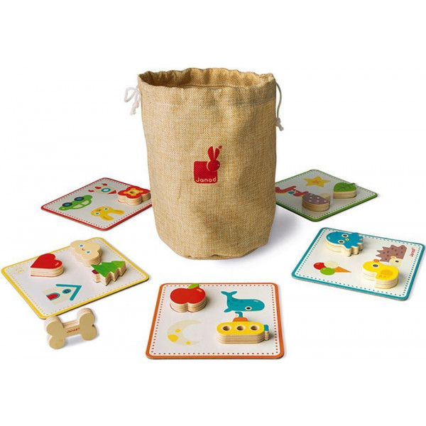 Фото - Настольная игра Janod Лото. Изучаем формы (J05318)